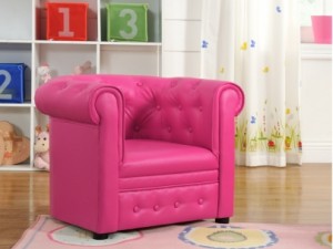 Fauteuil chesterfield rose