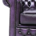 Fauteuil chesterfield violet