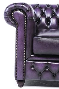 Fauteuil chesterfield violet